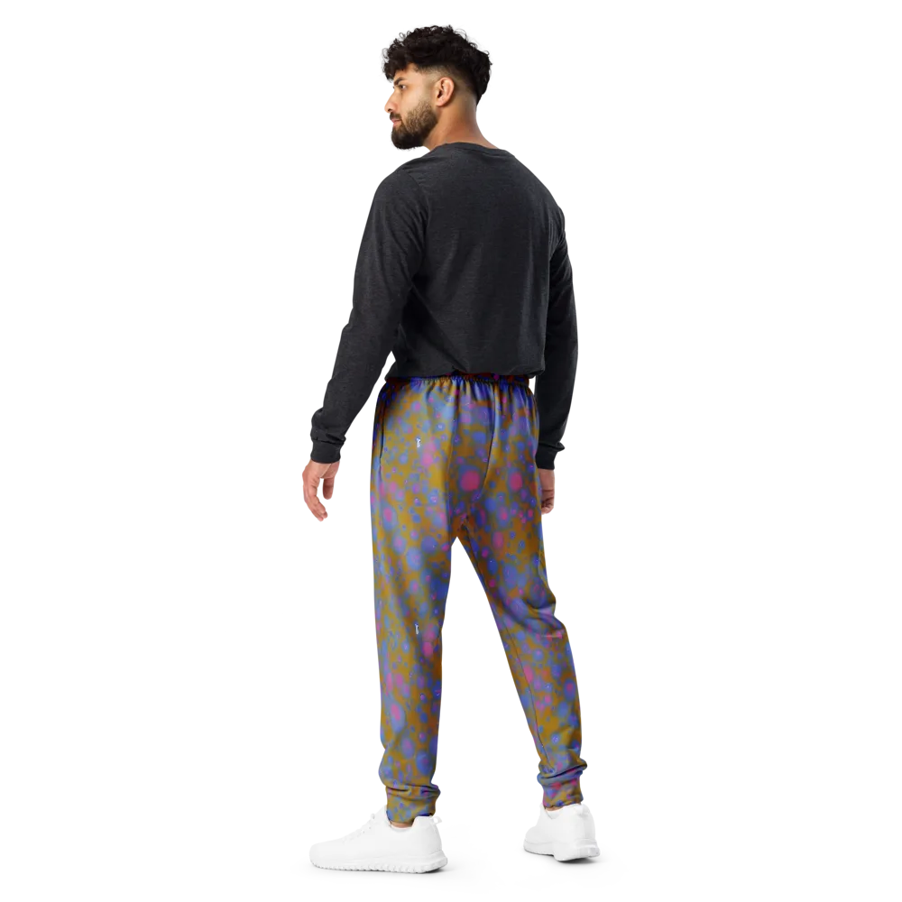 Ochre Nebula on Men's Joggers — Back