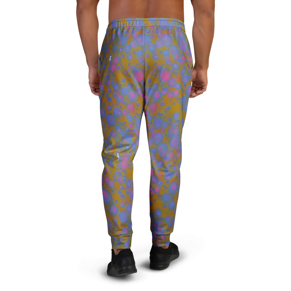 Ochre Nebula on Men's Joggers — Back
