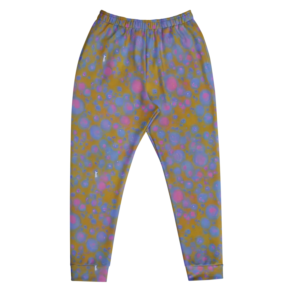 Ochre Nebula on Men's Joggers — Front