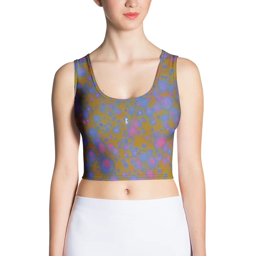 Ochre Nebula on Crop Top — Front