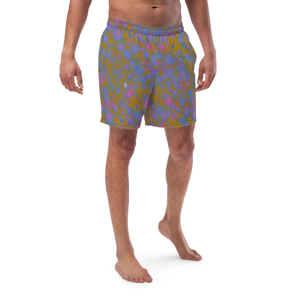 Ochre Nebula on Swim Trunks — Front