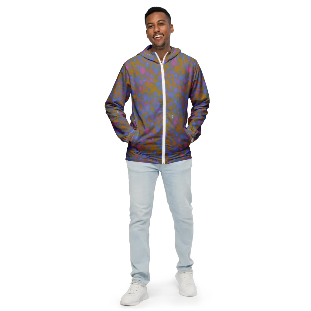 Ochre Nebula on Men's Windbreaker — Front