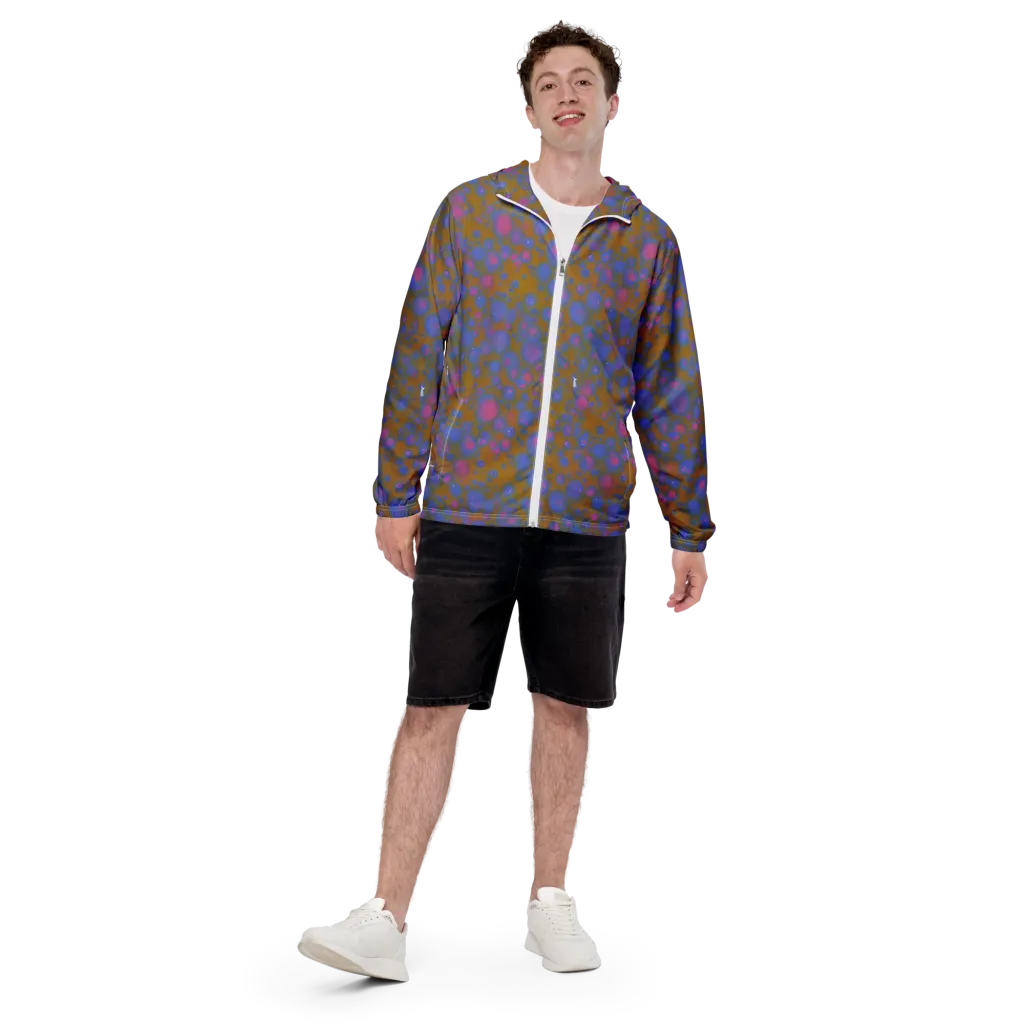 Ochre Nebula on Men's Windbreaker — Front