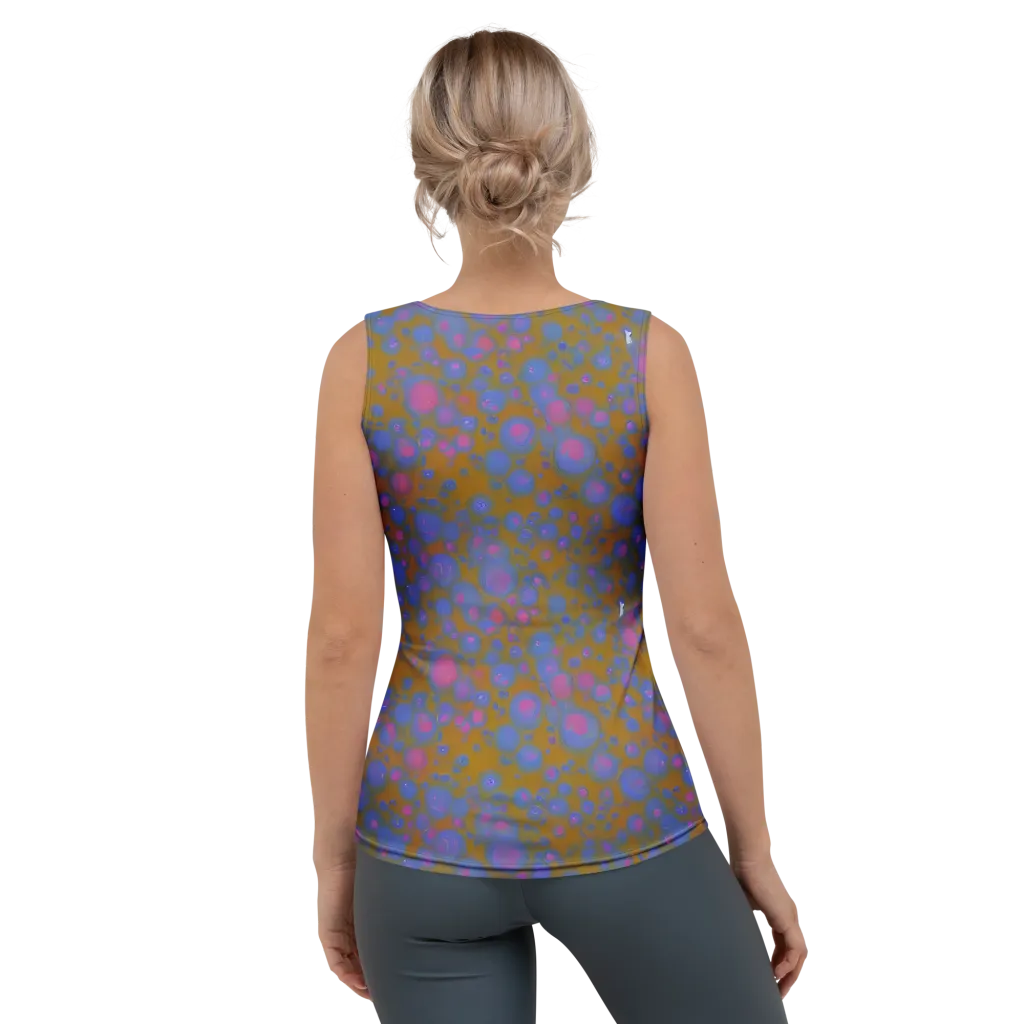 Ochre Nebula on Women's Tank Top — Back