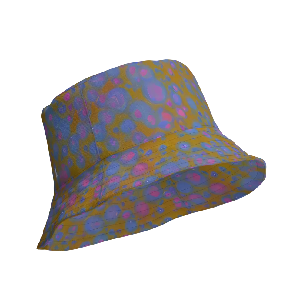 Ochre Nebula on Reversible Bucket Hat — Product details Outside