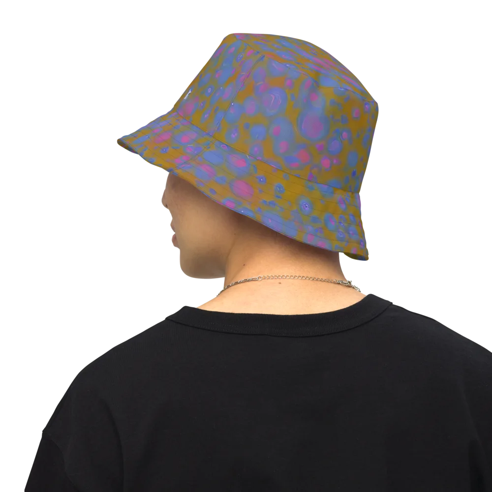 Ochre Nebula on Reversible Bucket Hat — Back Inside