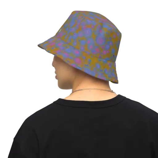Ochre Nebula on a Reversible Bucket Hat