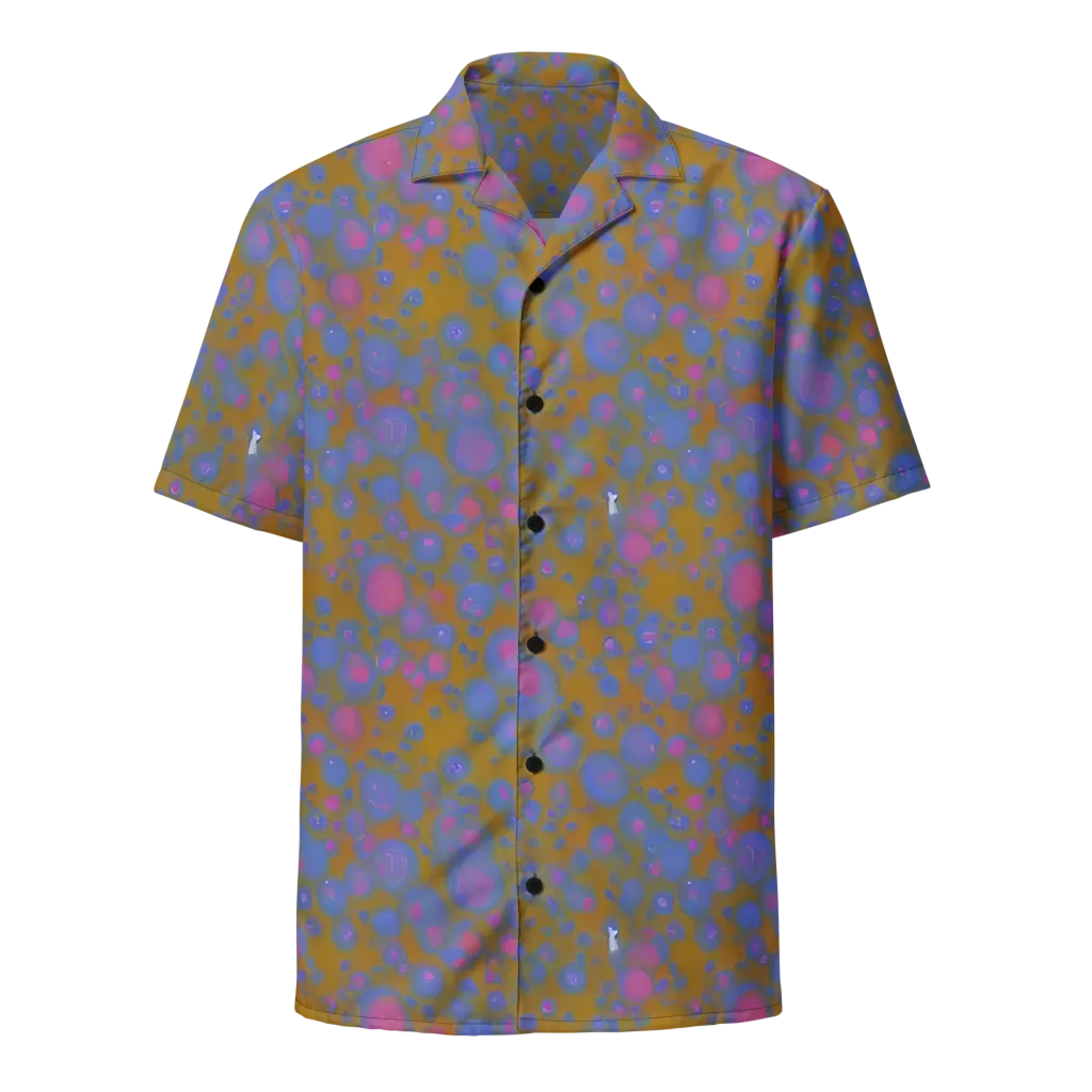 Ochre Nebula on Button Shirt — Front