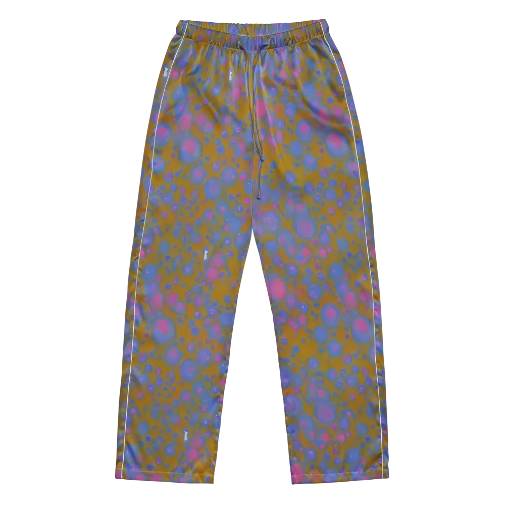 Ochre Nebula on Women's Pajama Pants — Front