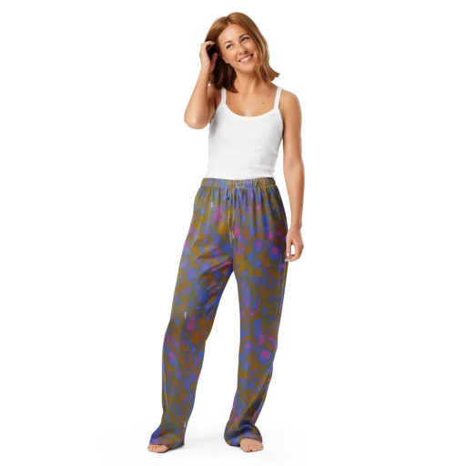 Ochre Nebula on a Women's Pajama Pants