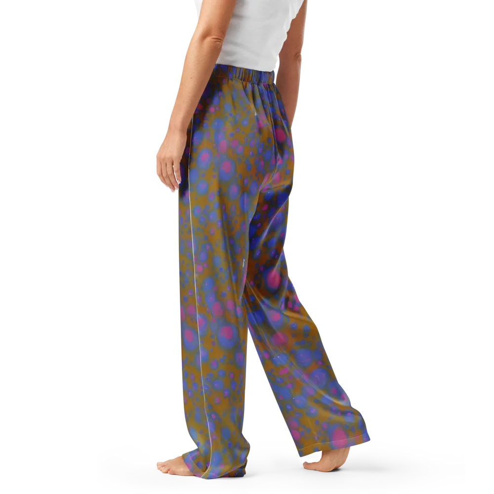Ochre Nebula on Women's Pajama Pants — Left