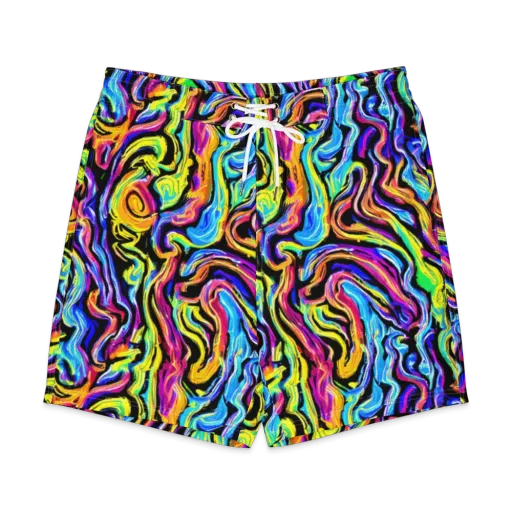 Fuchsia Circuit on a Men's Board Shorts