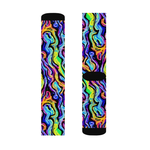 Fuchsia Circuit on a Socks