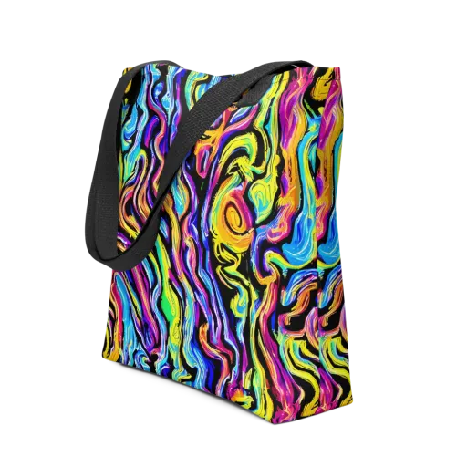 Fuchsia Circuit on a Tote Bag