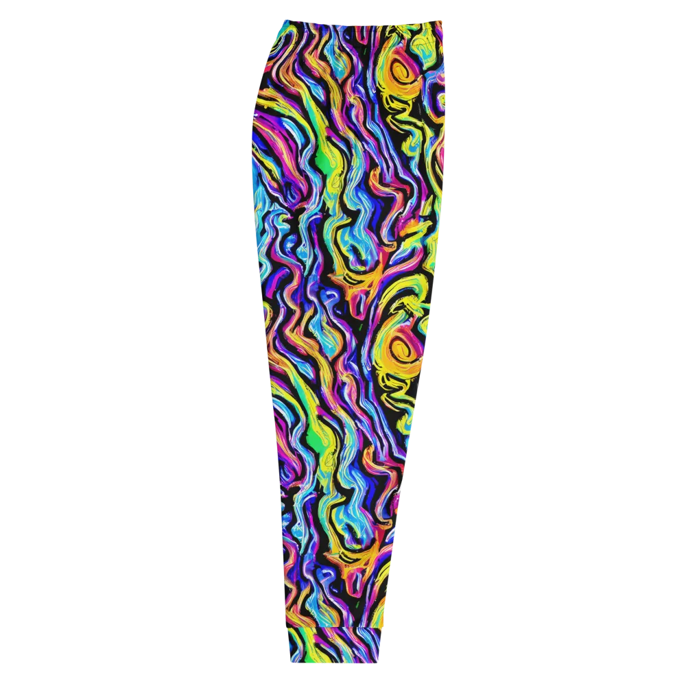 Fuchsia Circuit on Men's Joggers — Right