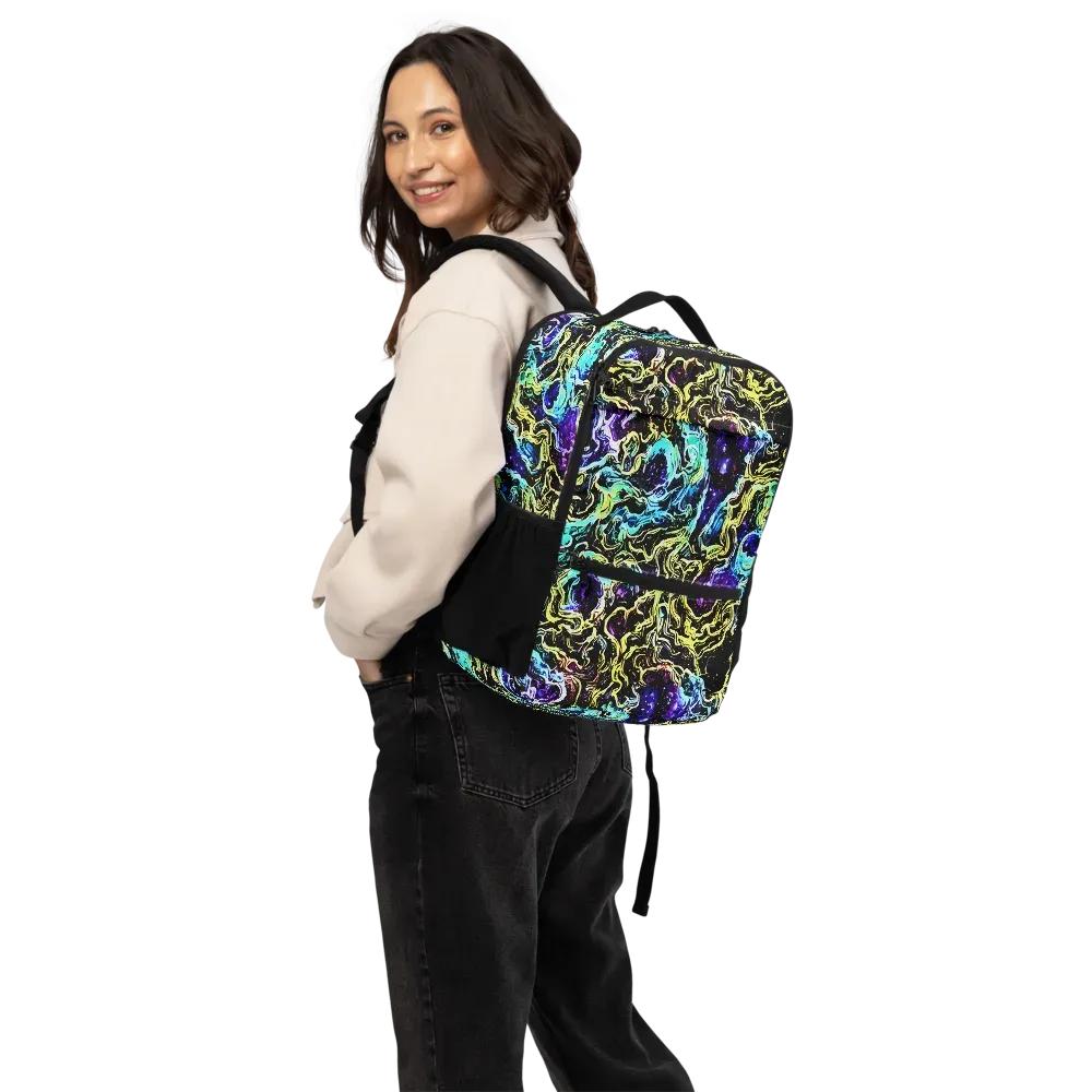 Nightwave Marble on Utility Backpack — Back