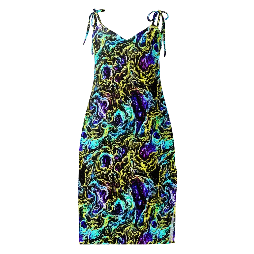 Nightwave Marble on Slip Dress — Front
