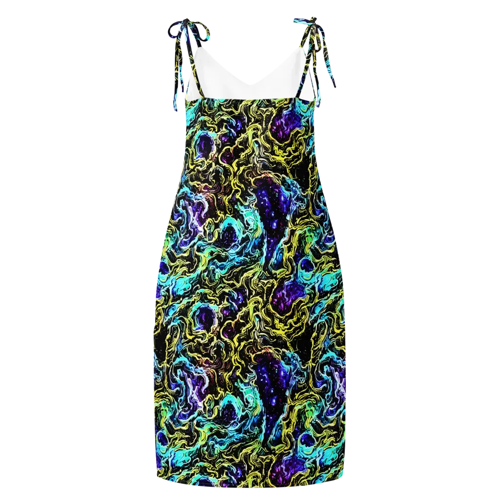 Nightwave Marble on Slip Dress — Back