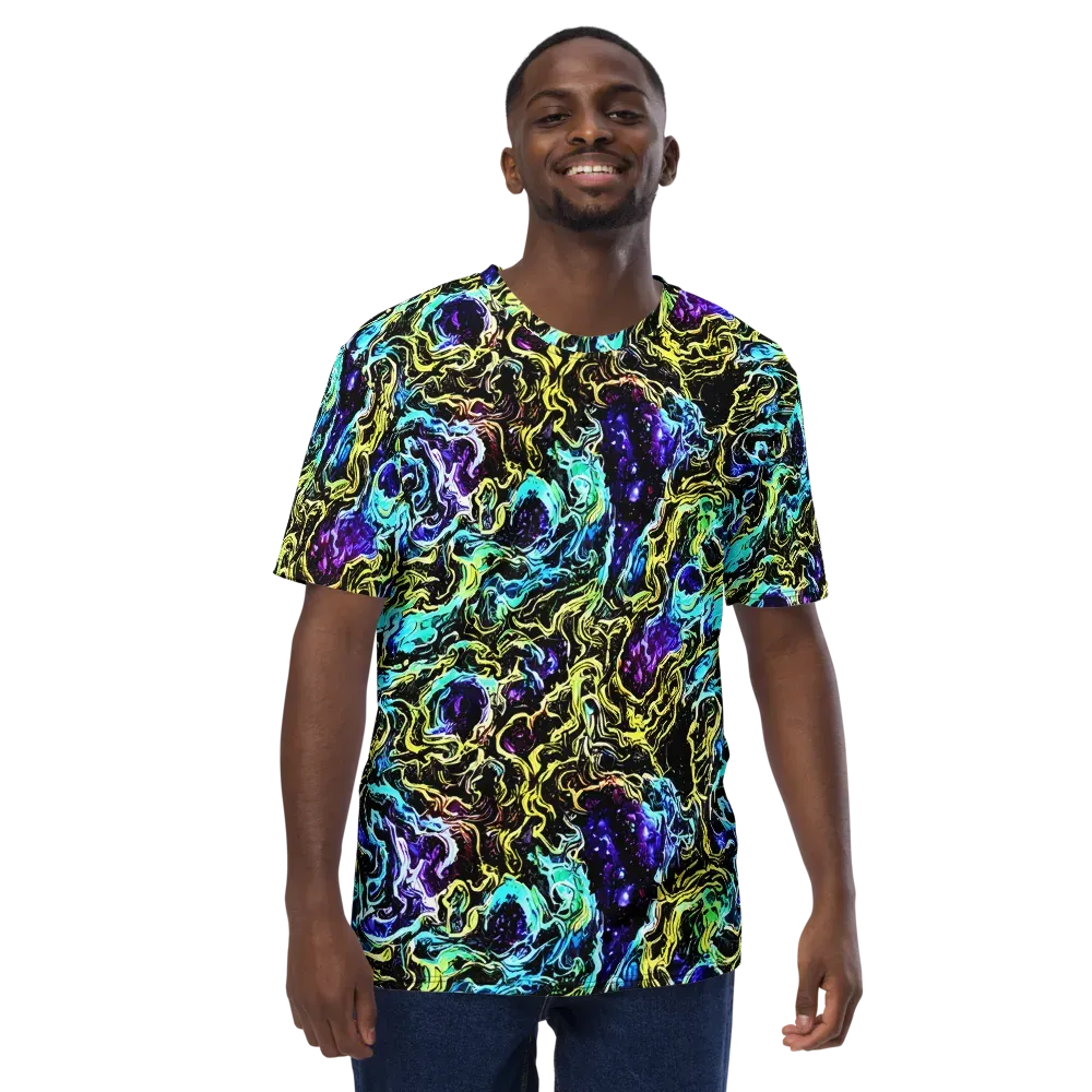 Nightwave Marble on Men's Crew Neck T-Shirt — Front