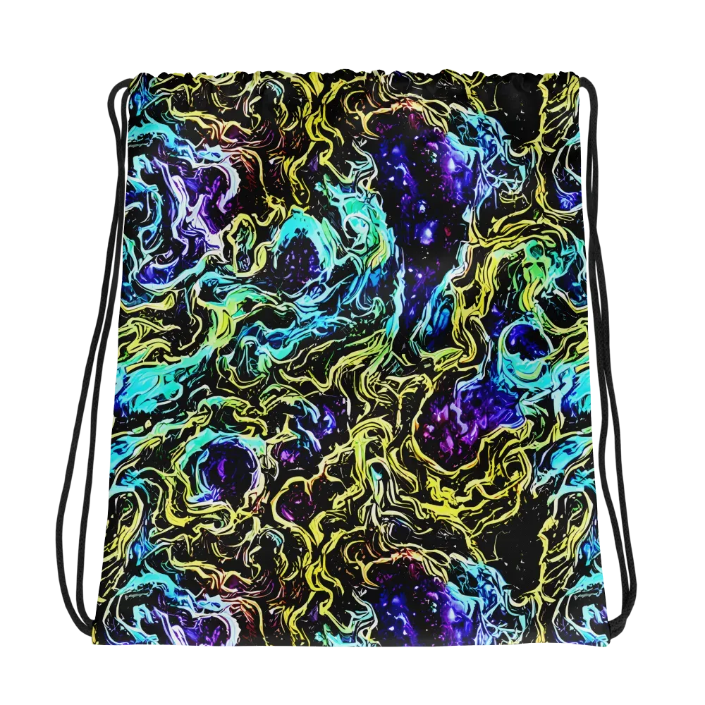 Nightwave Marble on Drawstring Bag — Photo