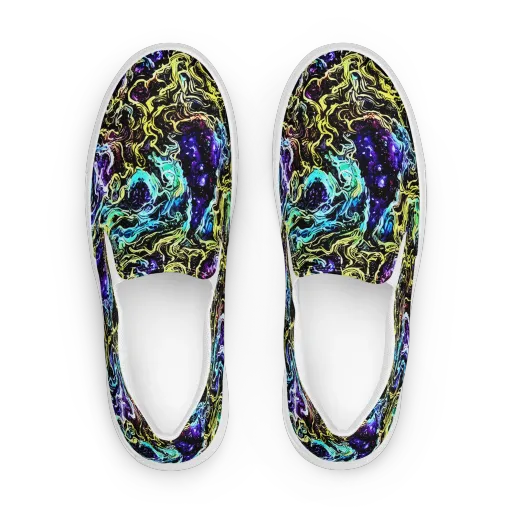 Nightwave Marble on a Women's Slip-On Canvas Shoes