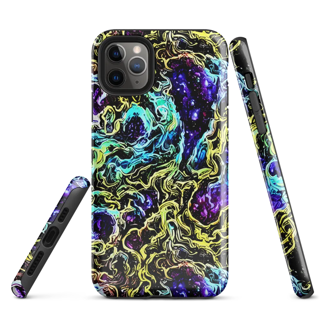 Nightwave Marble on Tough Case for iPhone® — Front