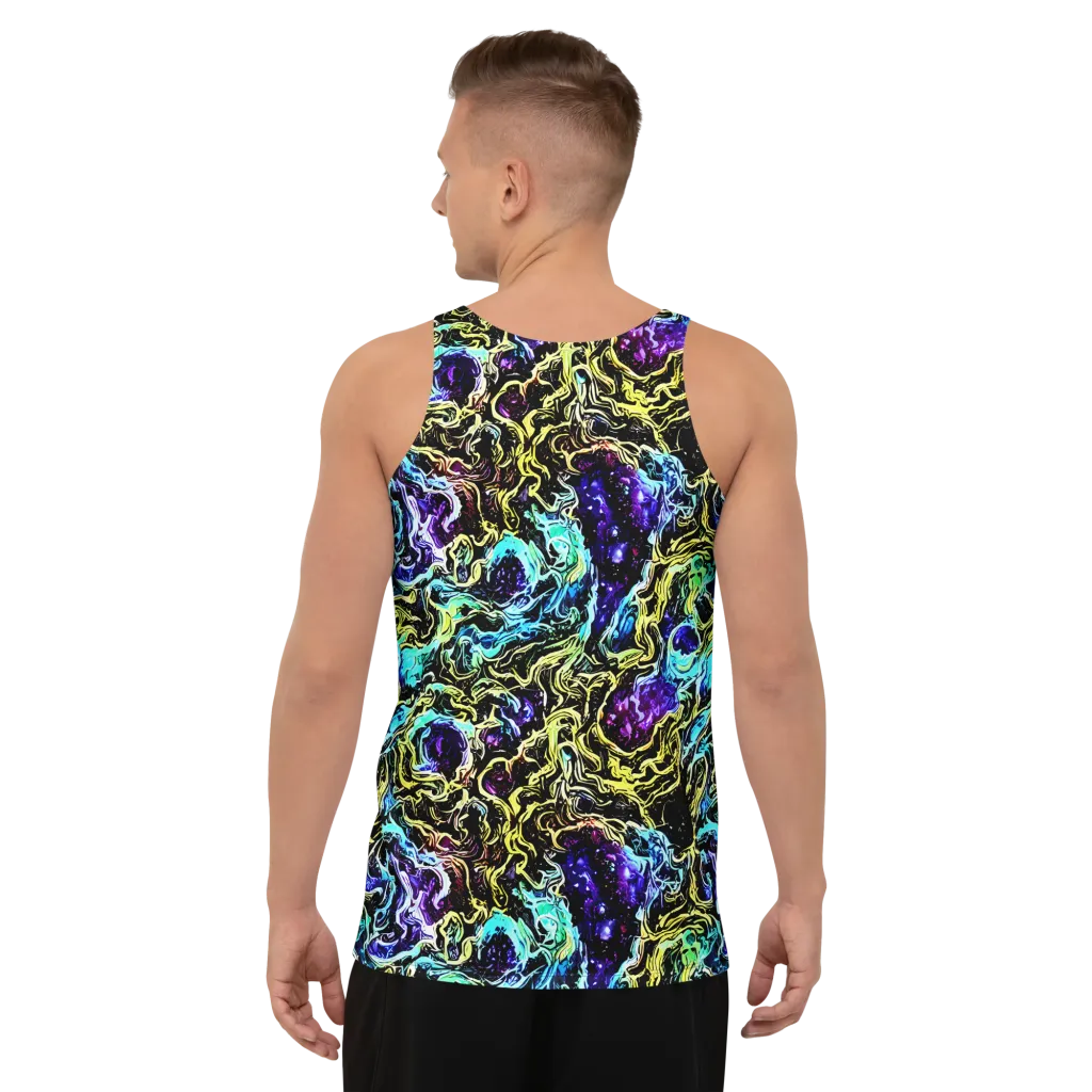 Nightwave Marble on Men's Tank Top — Back