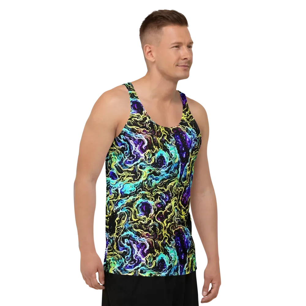 Nightwave Marble on Men's Tank Top — Right Front