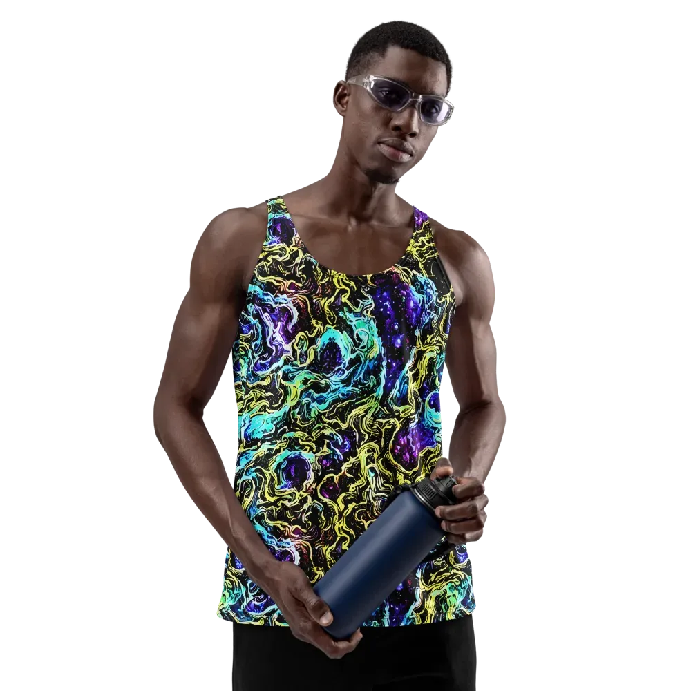 Nightwave Marble on Men's Tank Top — Front