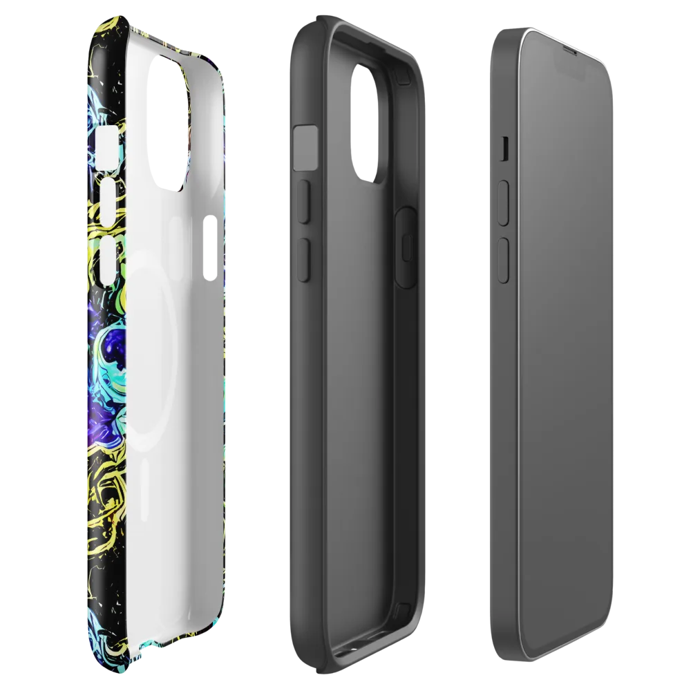 Nightwave Marble on MagSafe Tough Case for iPhone® — Front