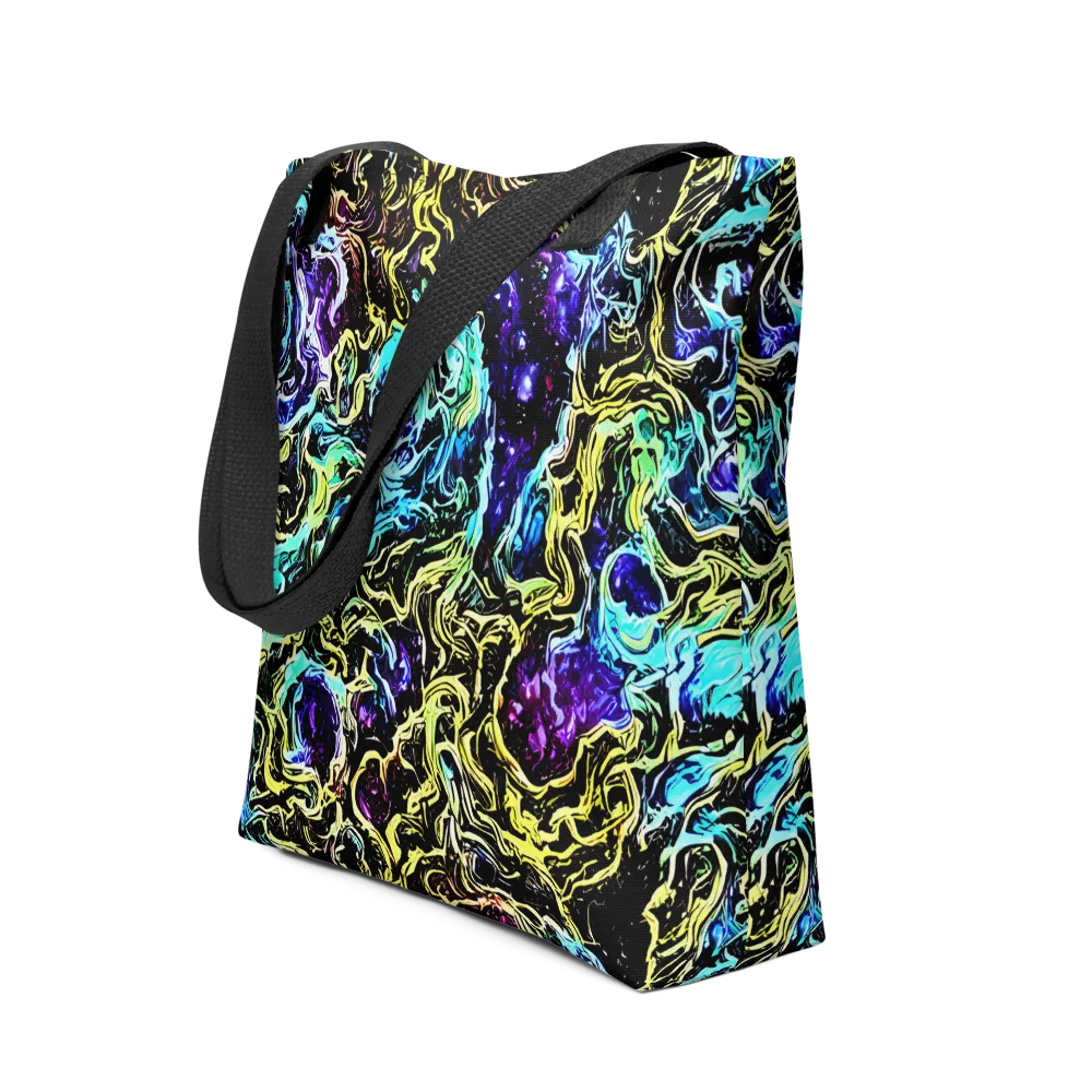 Nightwave Marble on Tote Bag — Front