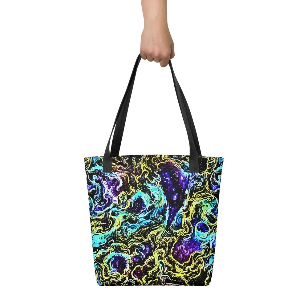 Nightwave Marble on Tote Bag — Front