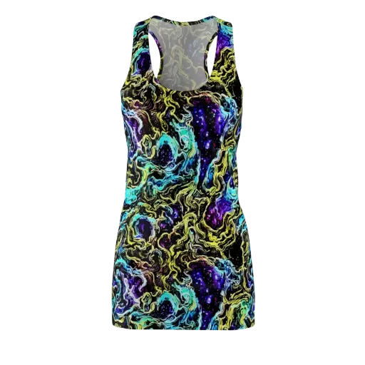 Nightwave Marble on a Racerback Dress