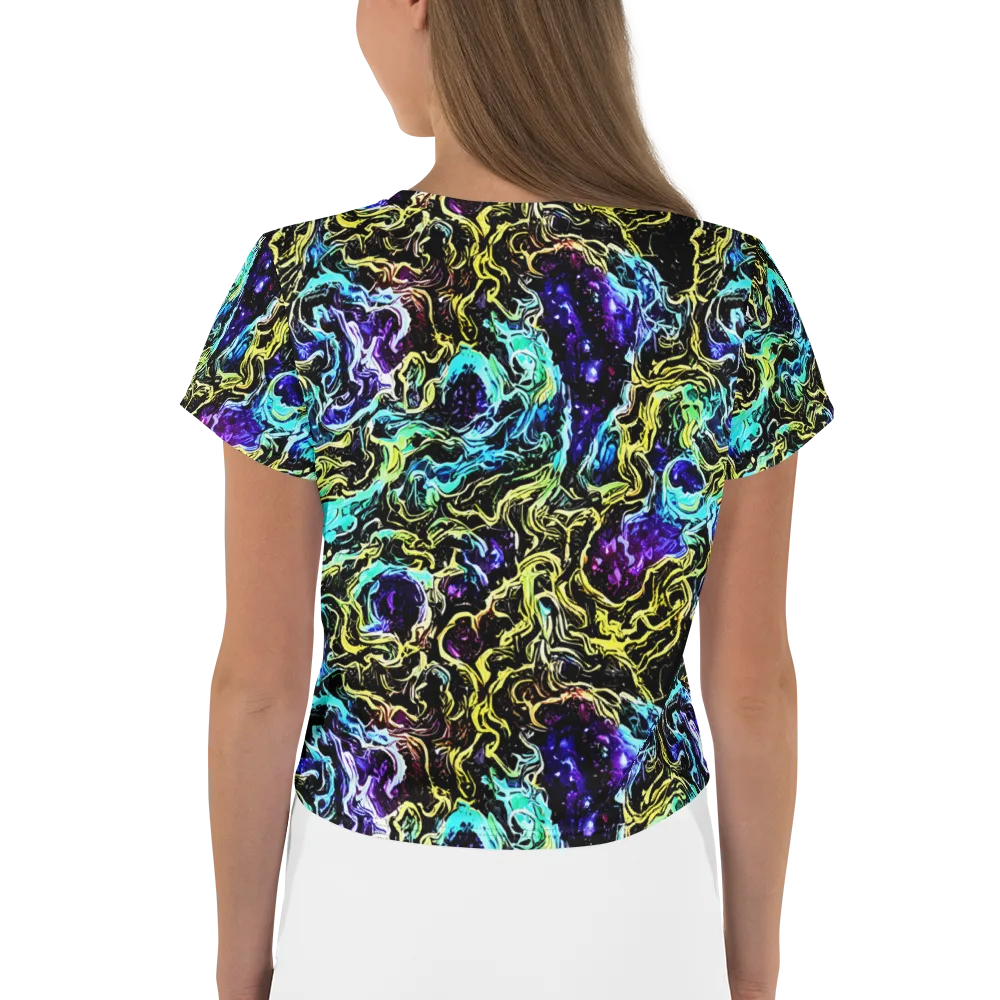 Nightwave Marble on Crop Tee — Back