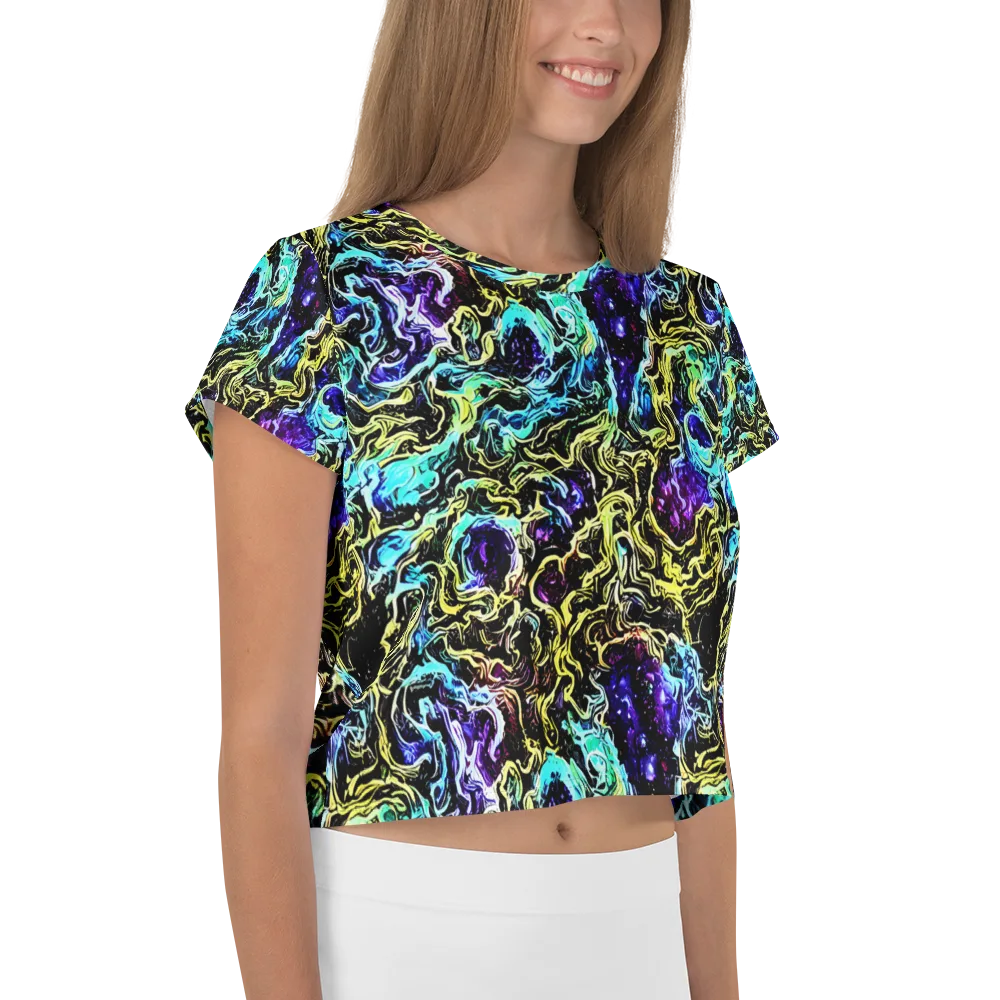 Nightwave Marble on Crop Tee — Right