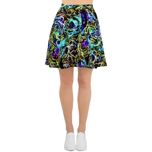 Nightwave Marble on a Skater Skirt