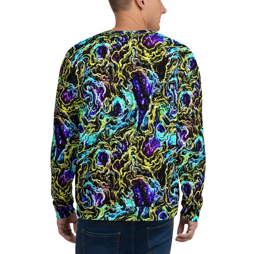 Nightwave Marble on Sweatshirt — Back