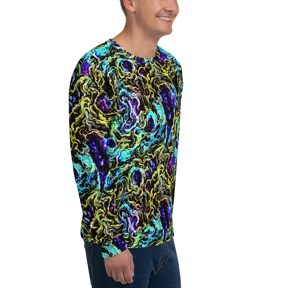 Nightwave Marble on Sweatshirt — Right Front