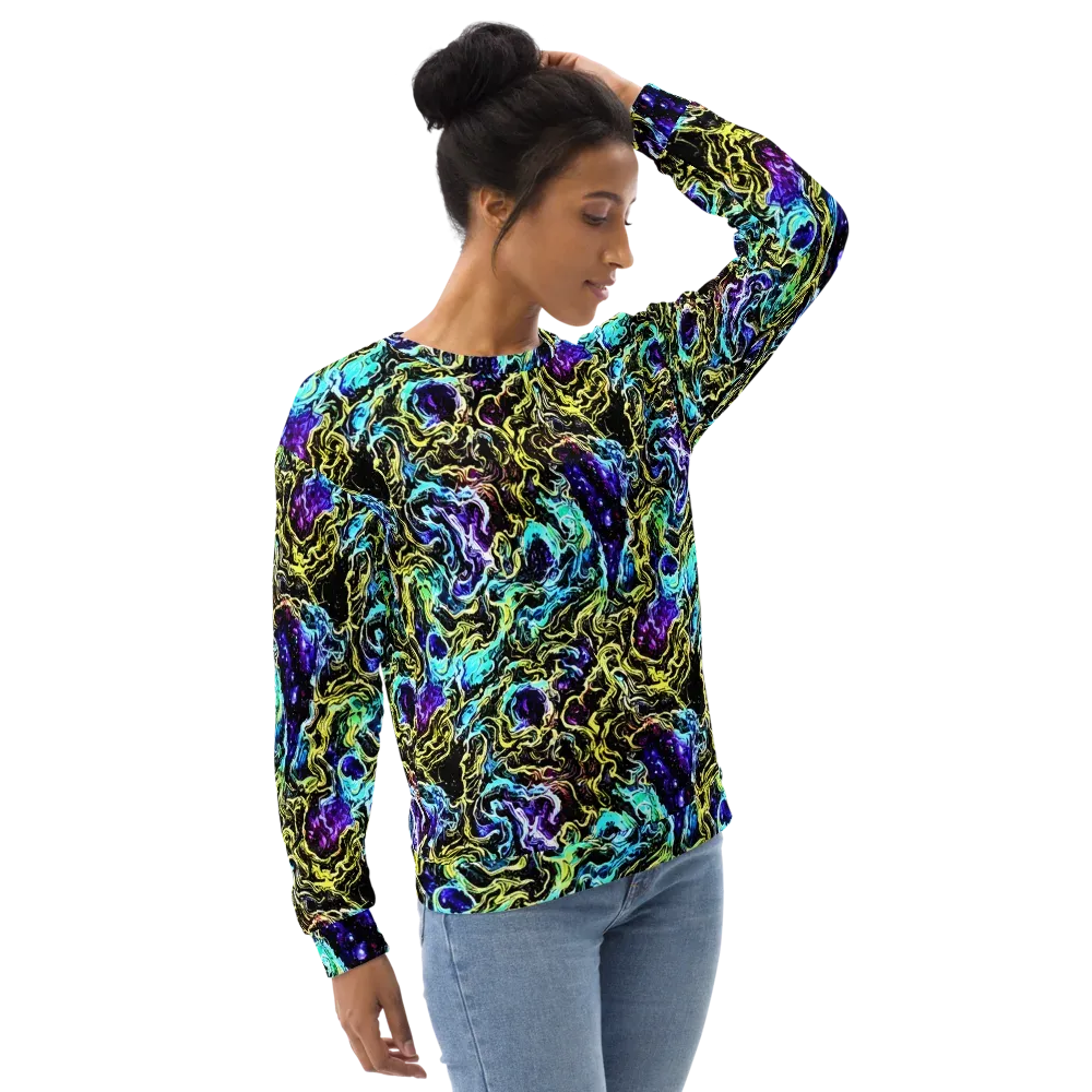 Nightwave Marble on Sweatshirt — Right Front