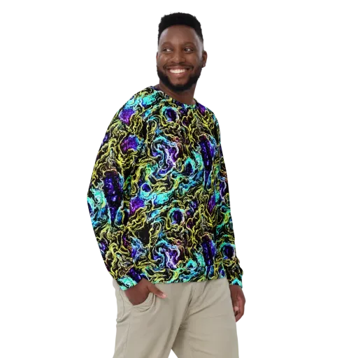 Nightwave Marble on a Sweatshirt