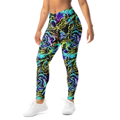 Nightwave Marble on a Leggings