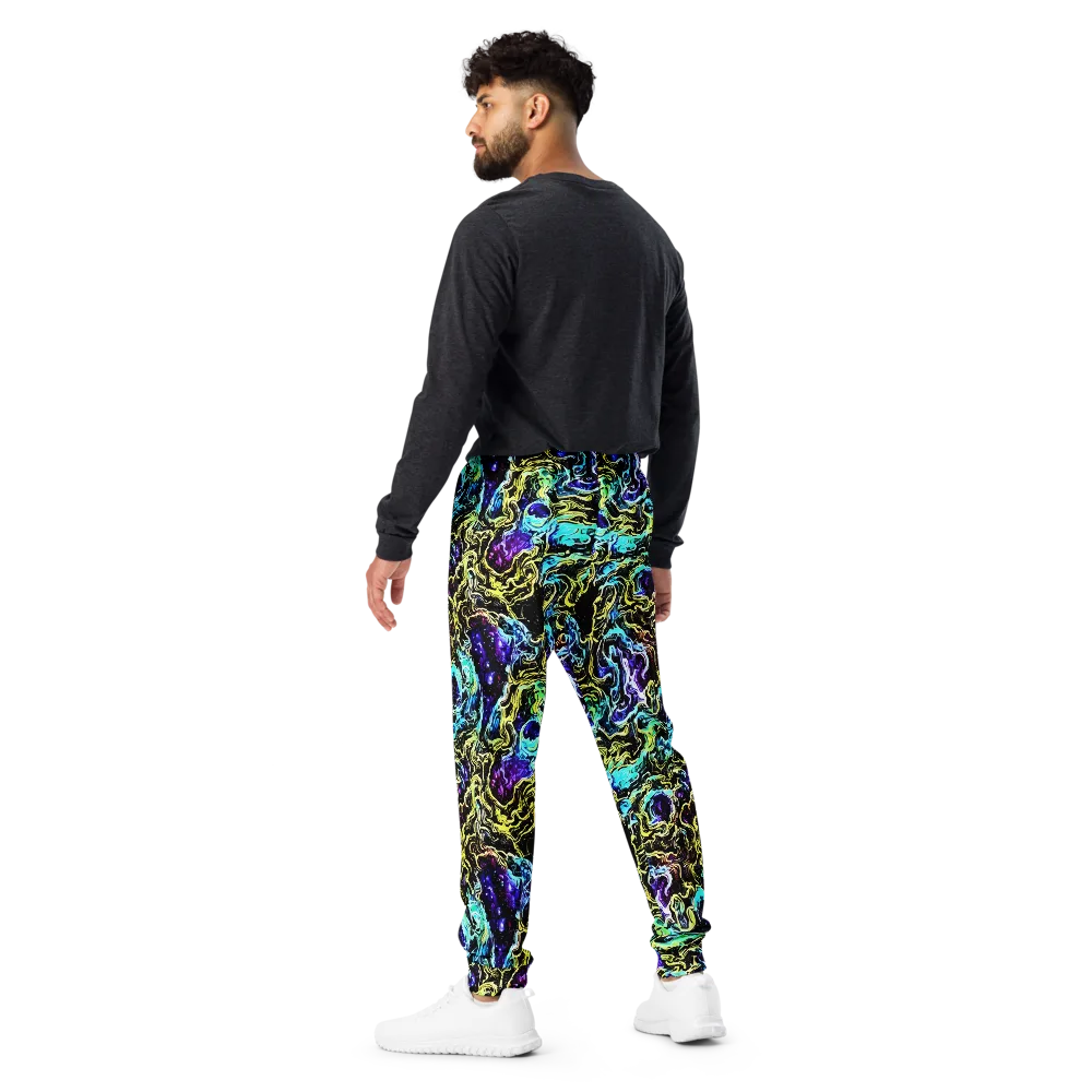 Nightwave Marble on Men's Joggers — Back