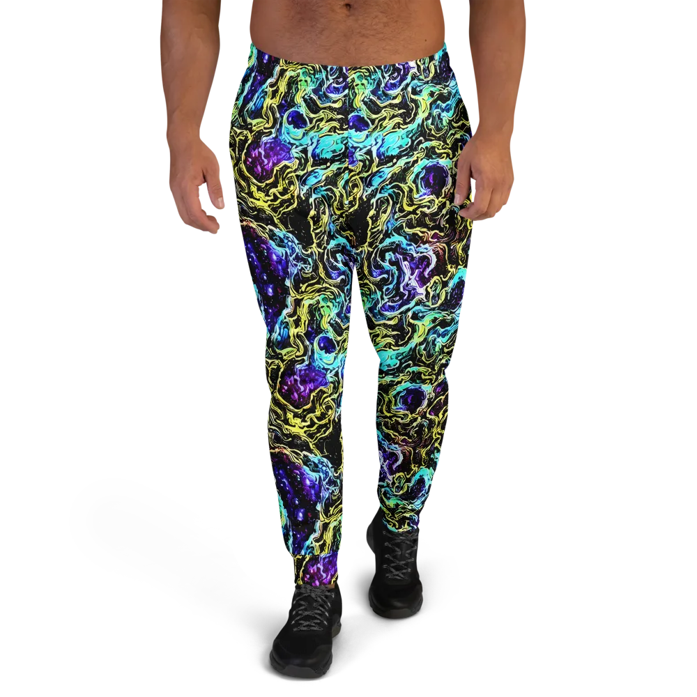 Nightwave Marble on Men's Joggers — Front