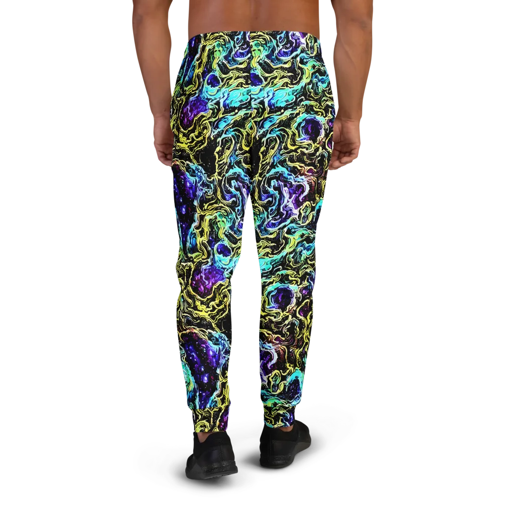 Nightwave Marble on Men's Joggers — Back