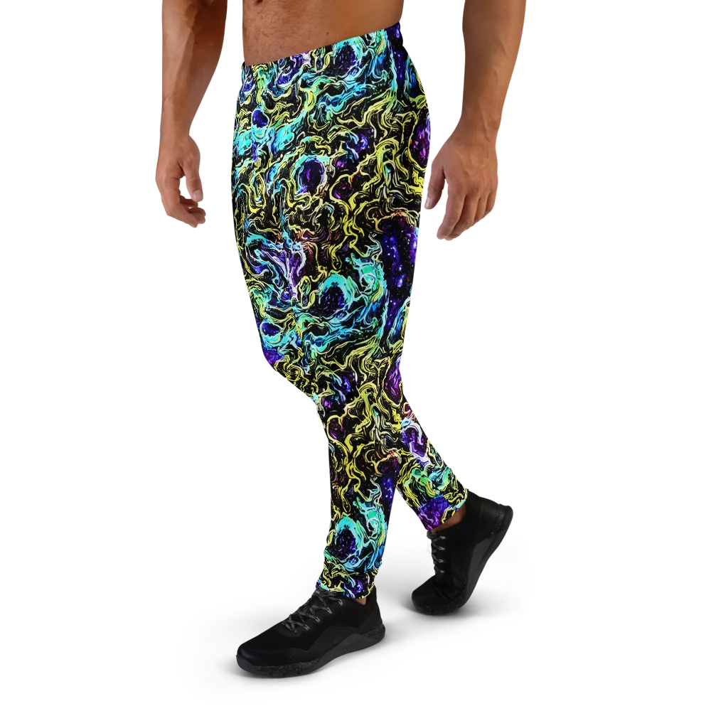 Nightwave Marble on Men's Joggers — Left