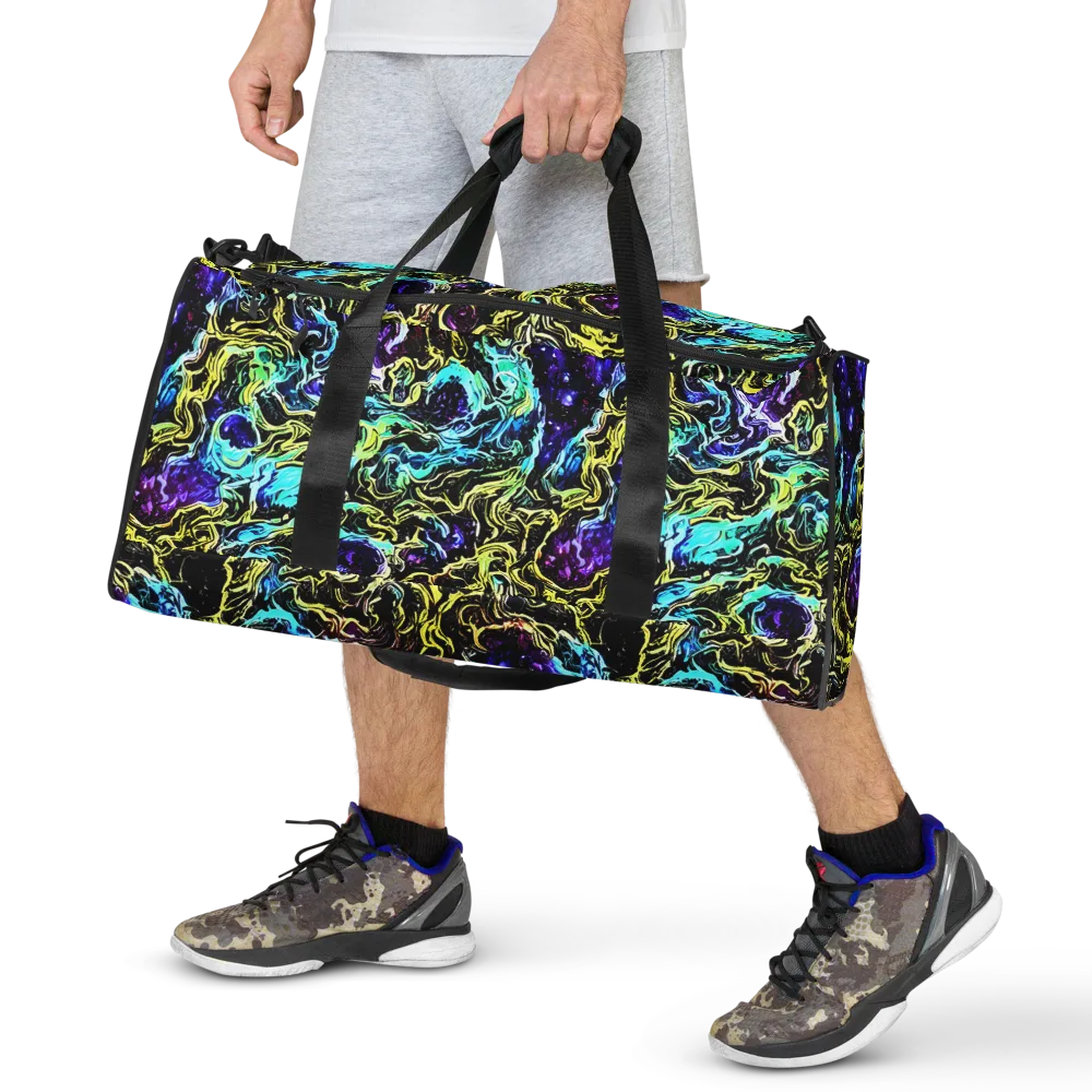 Nightwave Marble on Duffle Bag — Front