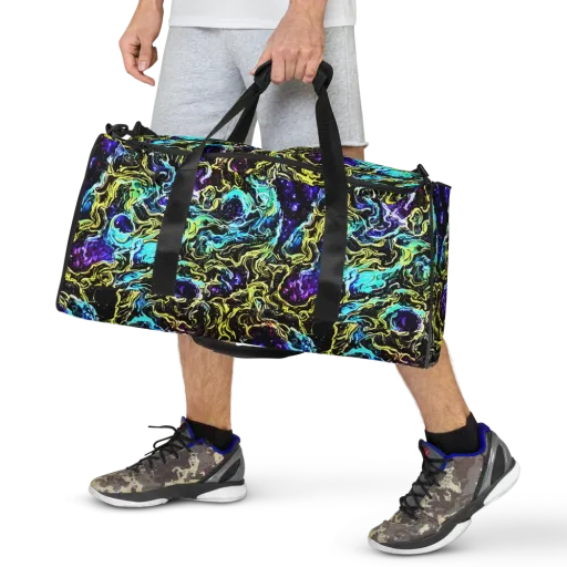 Nightwave Marble on a Duffle Bag