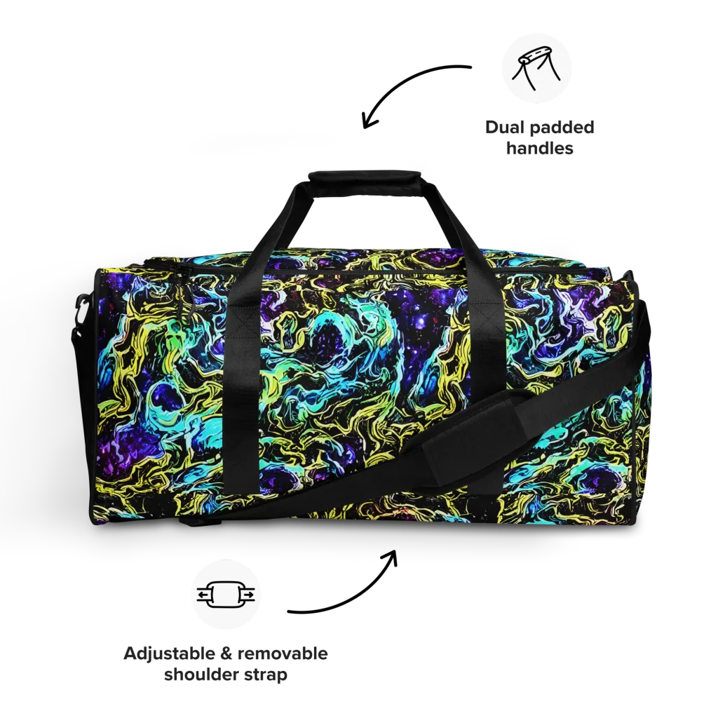 Nightwave Marble on Duffle Bag — Front
