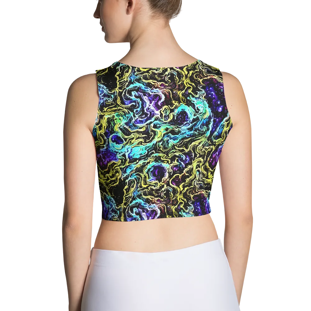 Nightwave Marble on Crop Top — Back