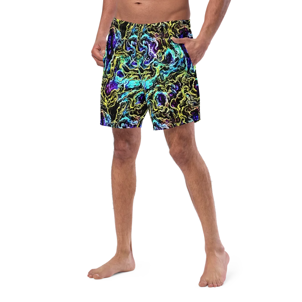 Nightwave Marble on Swim Trunks — Left Front